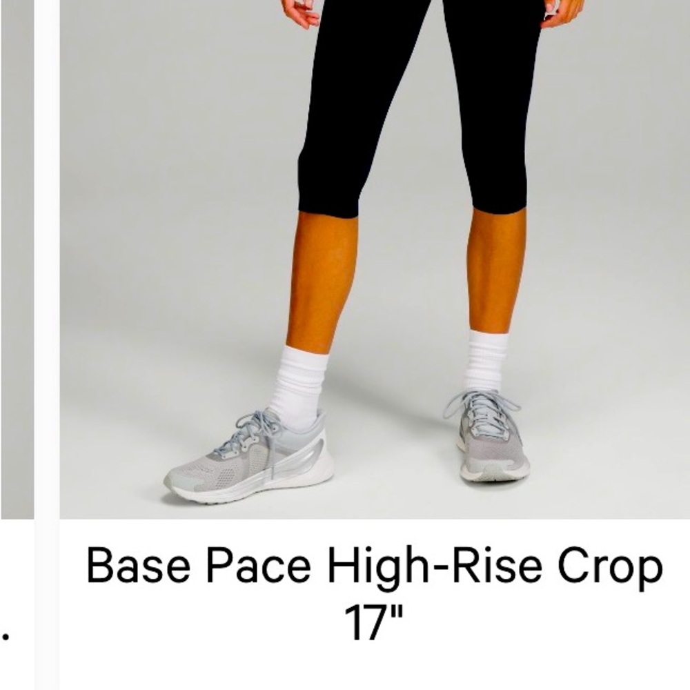lululemon athletica Base Pace High-Rise Crop Leggings navy